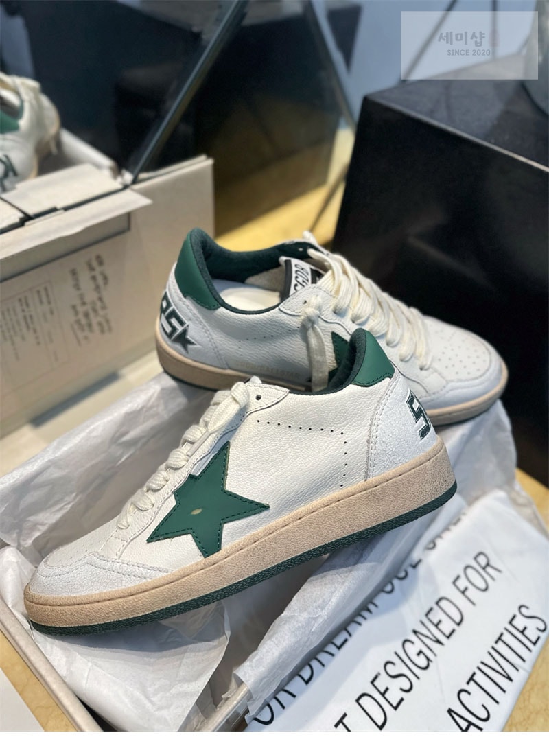 Golden Goose 골든구스 볼스타 스니커즈 그린 스타 신발 20번 이미지