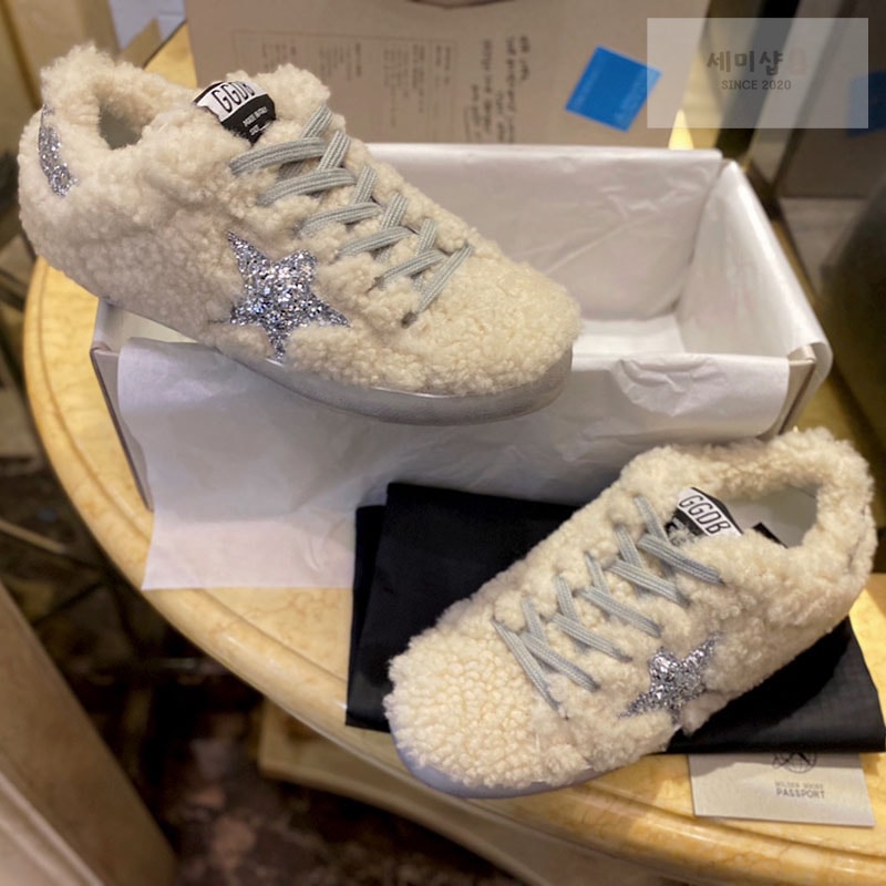 Golden Goose 골든구스 슈퍼스타 시어링 패널 글리터 스니커즈 신발 17번 이미지