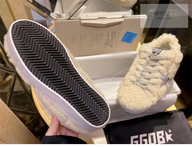 Golden Goose 골든구스 슈퍼스타 시어링 패널 글리터 스니커즈 신발 15번 이미지
