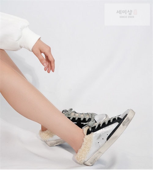 Golden Goose 골든구스 여성 시어링 뮬 스니커즈 신발 1번 이미지