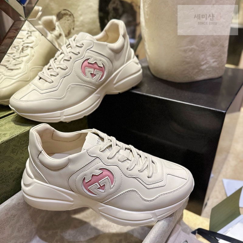 Gucci 구찌 라이톤 인터로킹 G 스니커즈 여성용 신발 1번 이미지