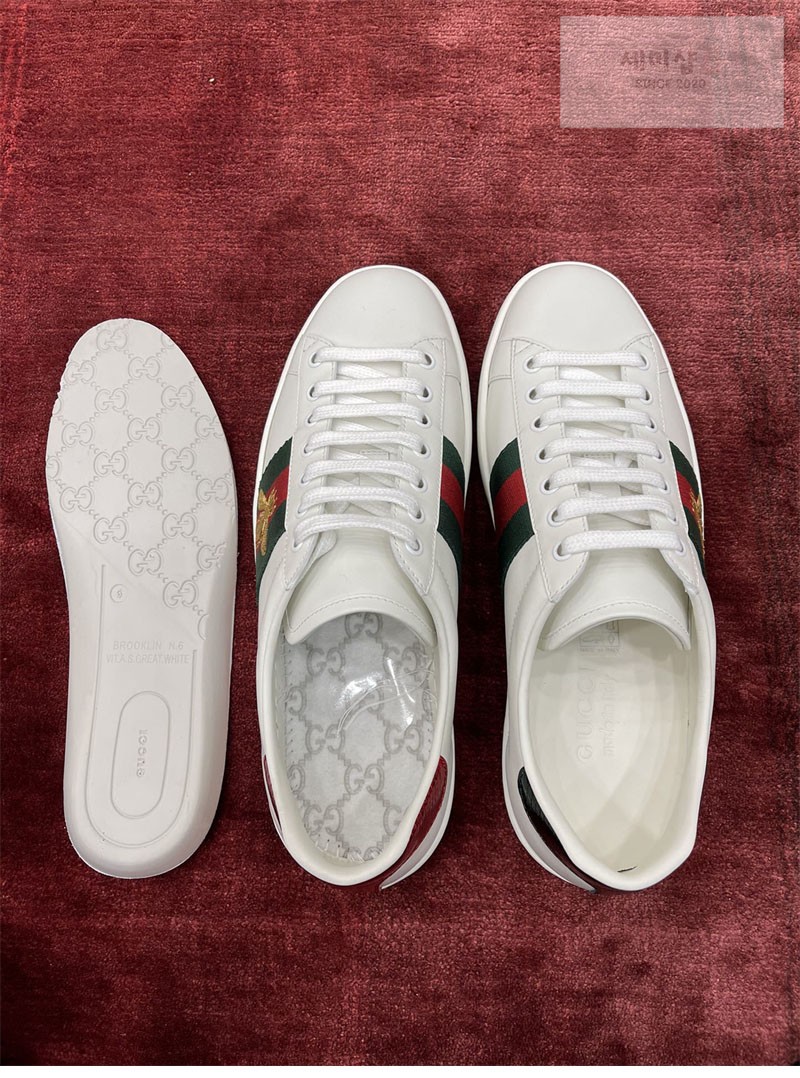 Gucci 구찌 에이스 스니커즈 꿀벌 자수 남성용 신발 2번 이미지