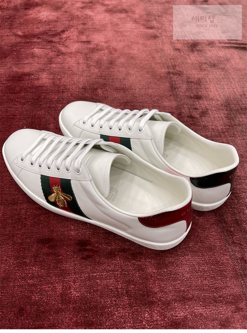 Gucci 구찌 에이스 스니커즈 꿀벌 자수 남성용 신발 4번 이미지