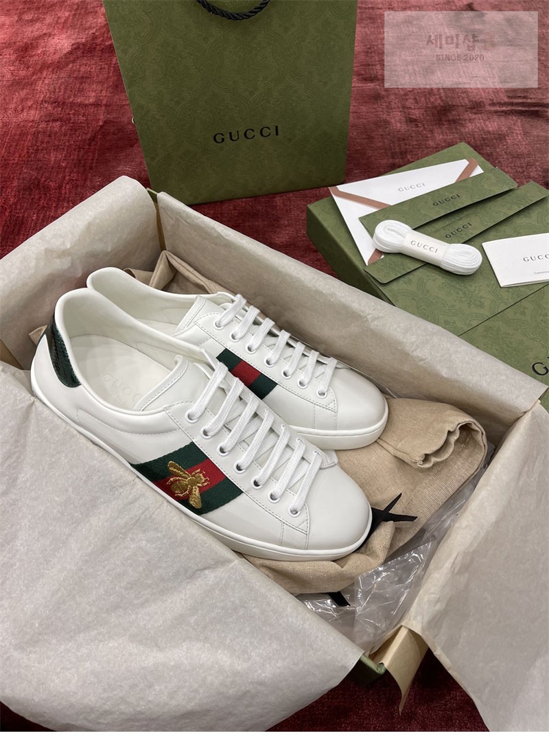 Gucci 구찌 에이스 스니커즈 꿀벌 자수 남성용 신발 6번 이미지