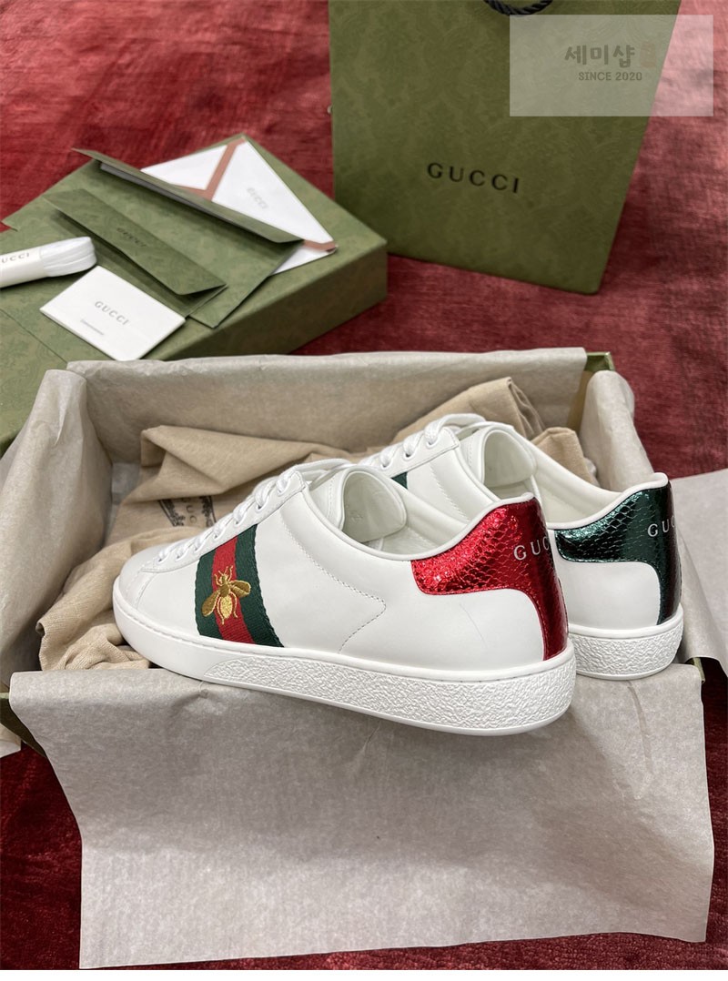 Gucci 구찌 에이스 스니커즈 꿀벌 자수 여성용 신발 3번 이미지