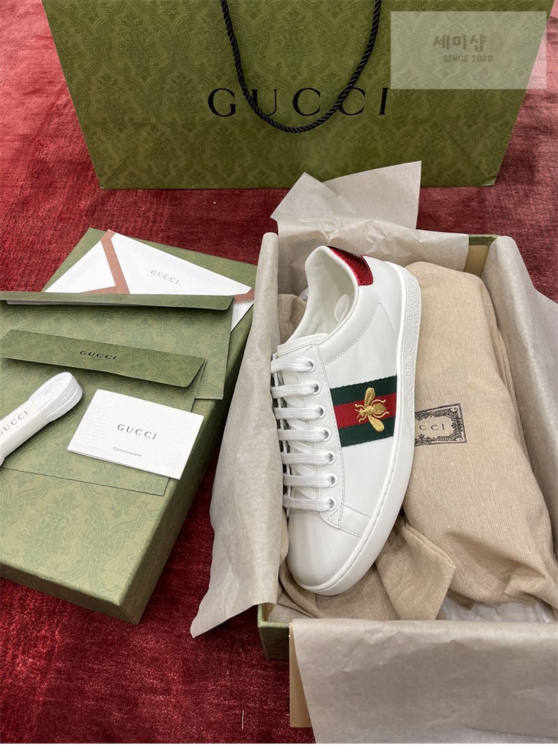 Gucci 구찌 에이스 스니커즈 꿀벌 자수 여성용 신발 5번 이미지