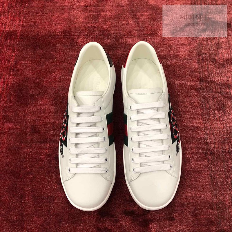 Gucci 구찌 에이스 스니커즈 스네이크 자수 남성용 신발 1번 이미지
