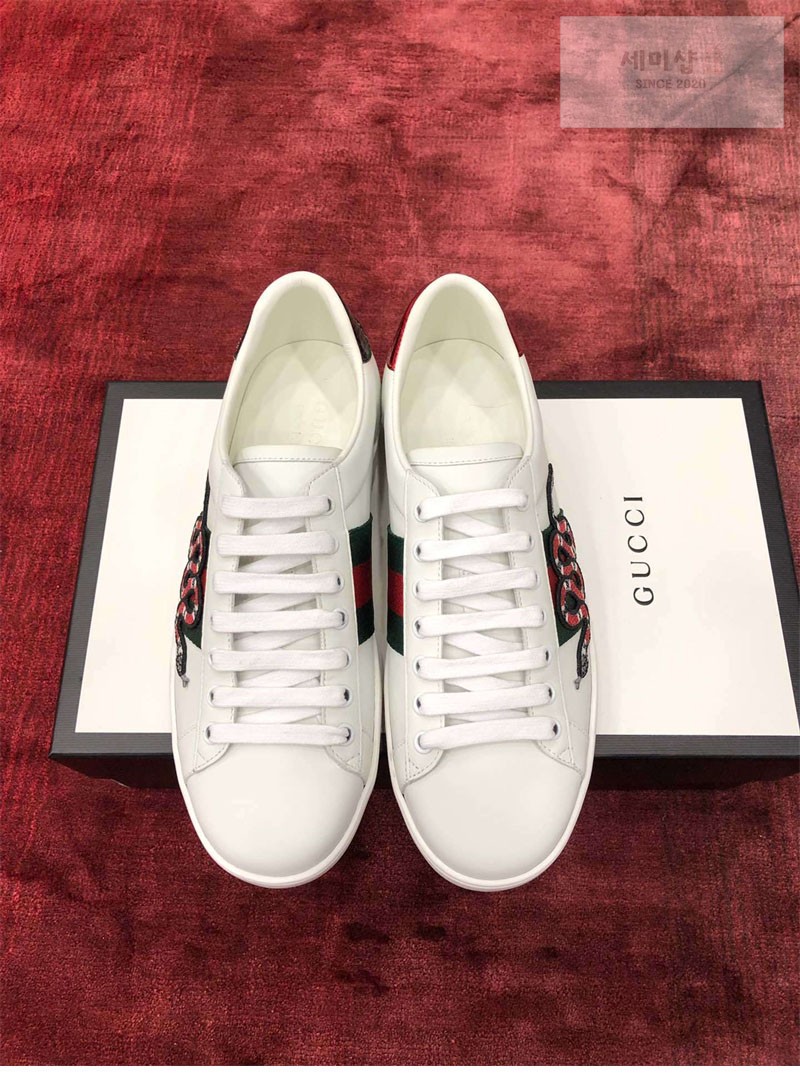 Gucci 구찌 에이스 스니커즈 스네이크 자수 남성용 신발 5번 이미지