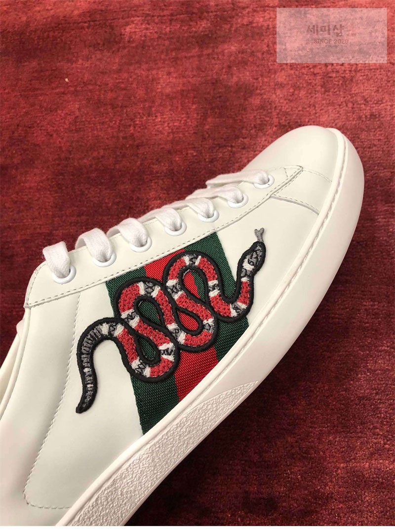 Gucci 구찌 에이스 스니커즈 스네이크 자수 남성용 신발 6번 이미지