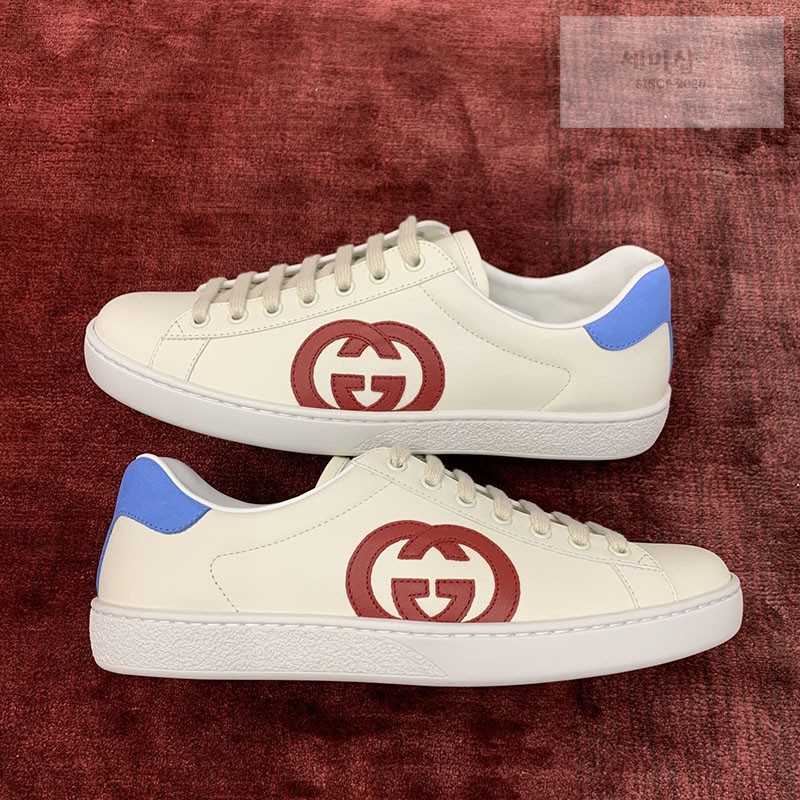 Gucci 구찌 에이스 스니커즈 인터로킹 G 패치 남성용 신발 1번 이미지