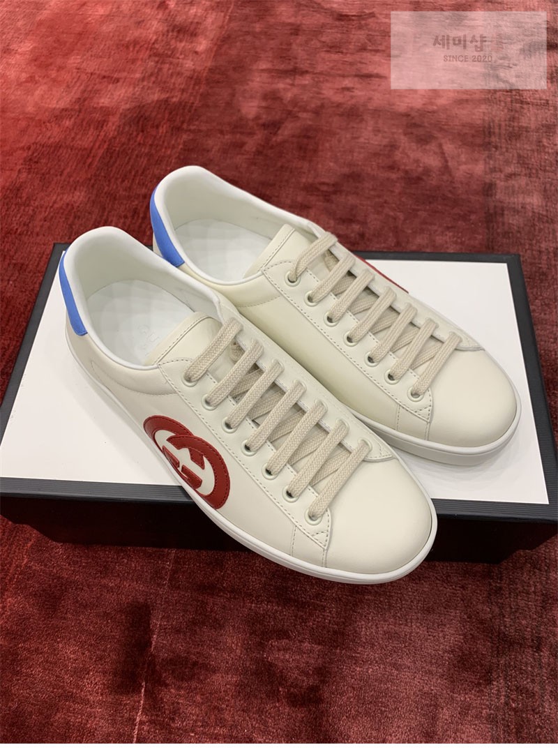 Gucci 구찌 에이스 스니커즈 인터로킹 G 패치 남성용 신발 6번 이미지