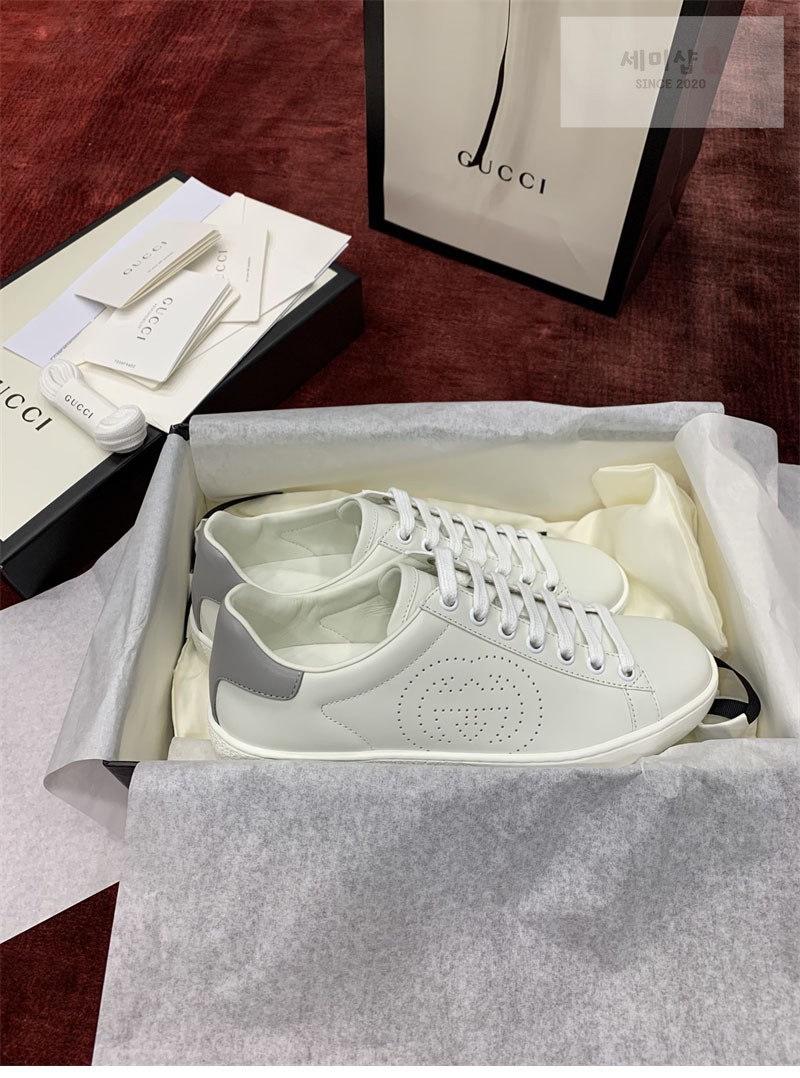 Gucci 구찌 에이스 스니커즈 인터로킹 G 펀칭 신발 8번 이미지