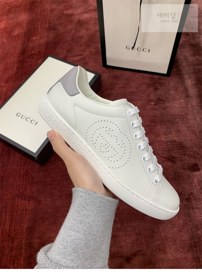 Gucci 구찌 에이스 스니커즈 인터로킹 G 펀칭 신발 9번 이미지