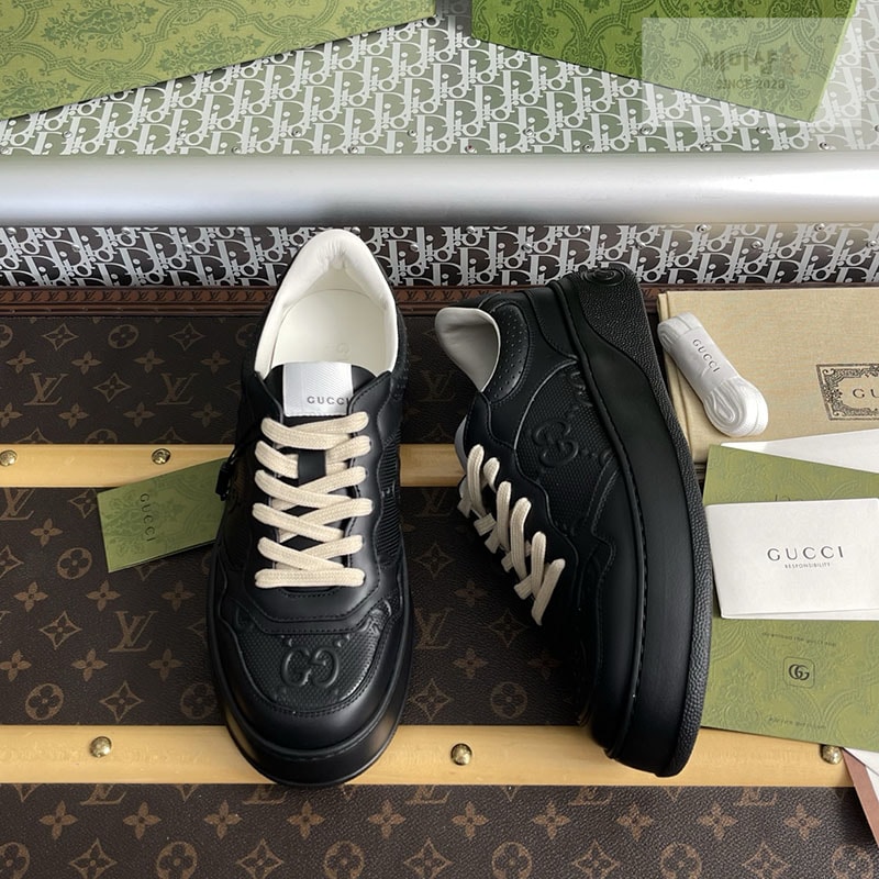 Gucci 구찌 GG 캔버스 스니커즈 블랙 신발 1번 이미지