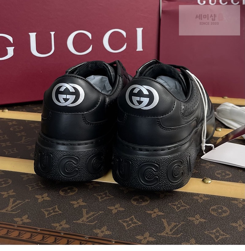 Gucci 구찌 GG 캔버스 스니커즈 블랙 GG 수프림 레플리카 7번 이미지 - 신발 | 세미샵 레플리카 사이트