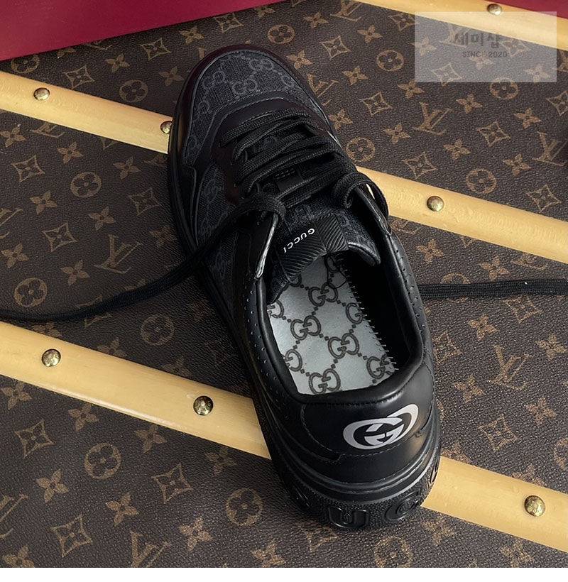 Gucci 구찌 GG 캔버스 스니커즈 블랙 GG 수프림 레플리카 12번 이미지 - 신발 | 세미샵 레플리카 사이트