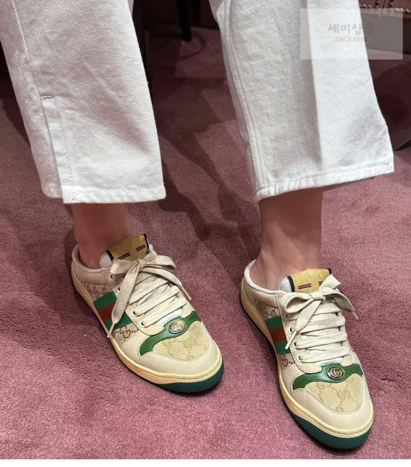Gucci 구찌 GG 캔버스 스크리너 뮬 신발 2번 이미지