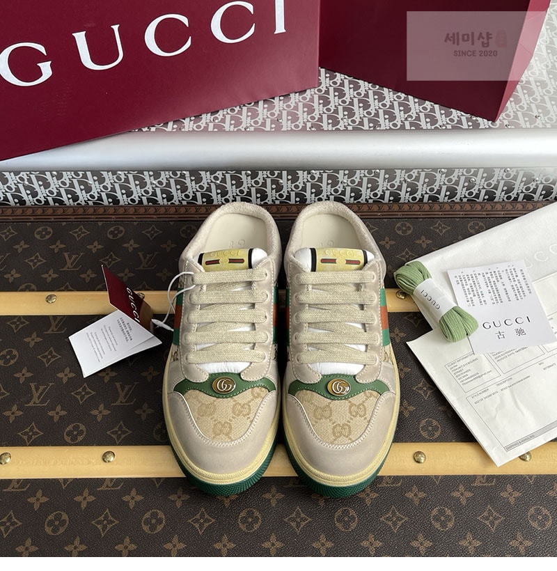 Gucci 구찌 GG 캔버스 스크리너 뮬 신발 4번 이미지