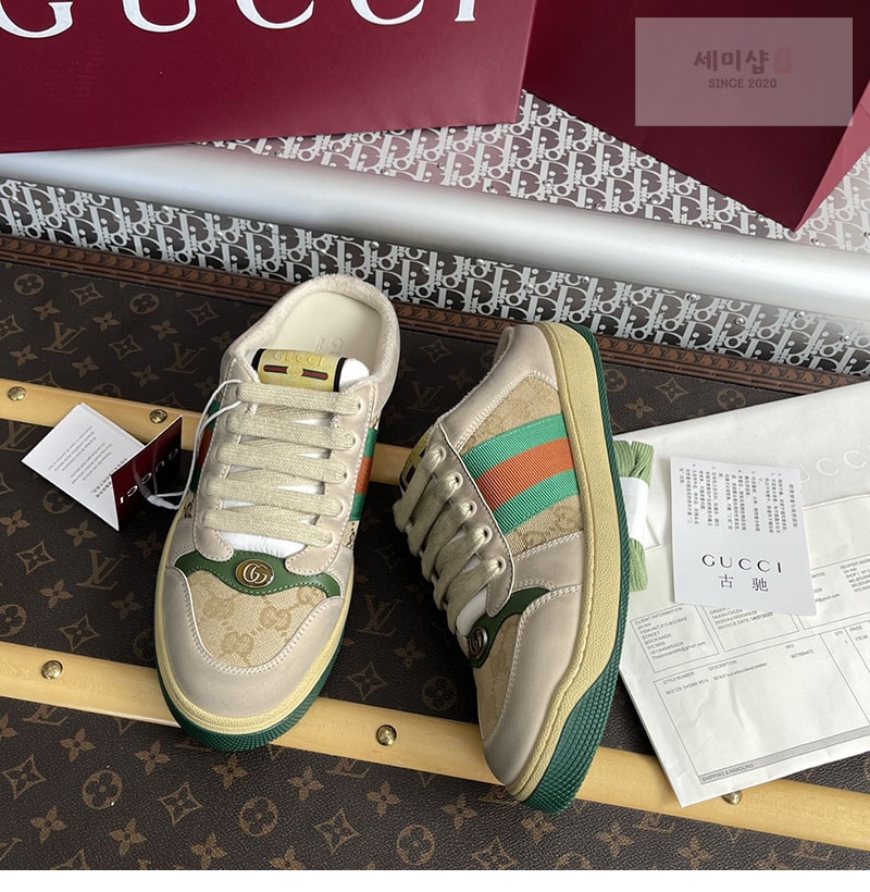 Gucci 구찌 GG 캔버스 스크리너 뮬 신발 5번 이미지