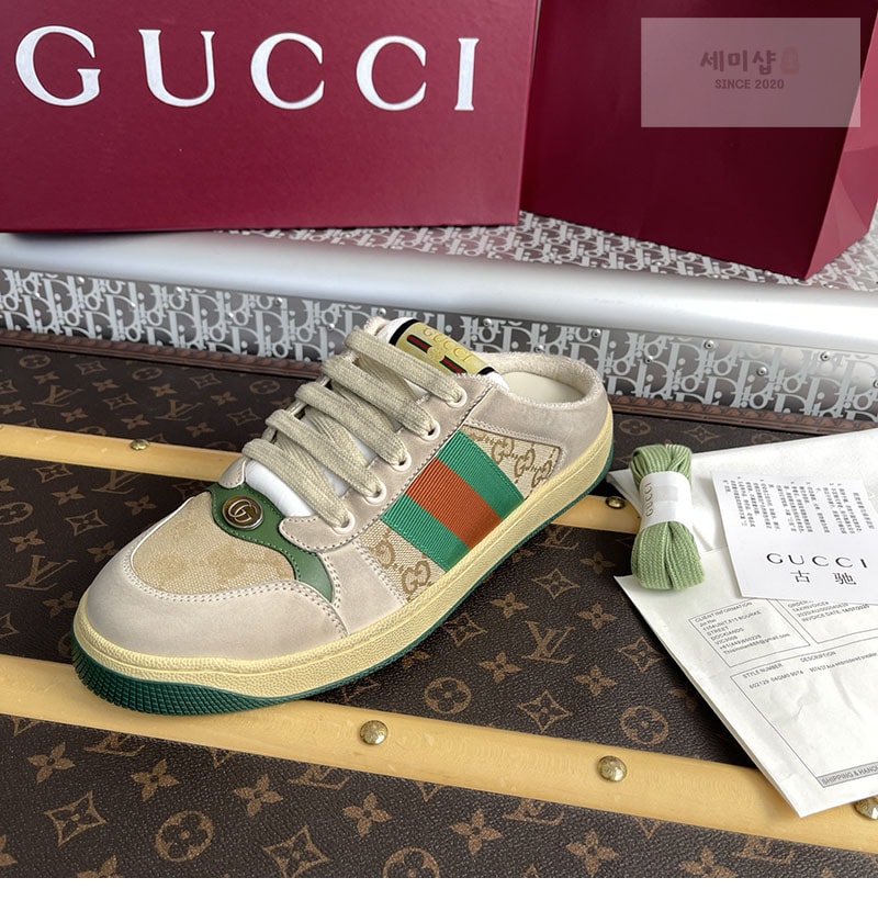 Gucci 구찌 GG 캔버스 스크리너 뮬 신발 6번 이미지