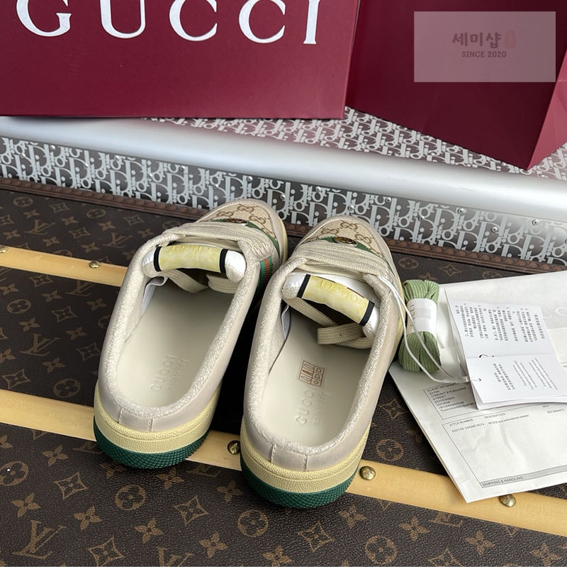 Gucci 구찌 GG 캔버스 스크리너 뮬 신발 7번 이미지