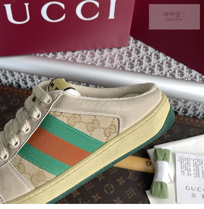 Gucci 구찌 GG 캔버스 스크리너 뮬 신발 9번 이미지