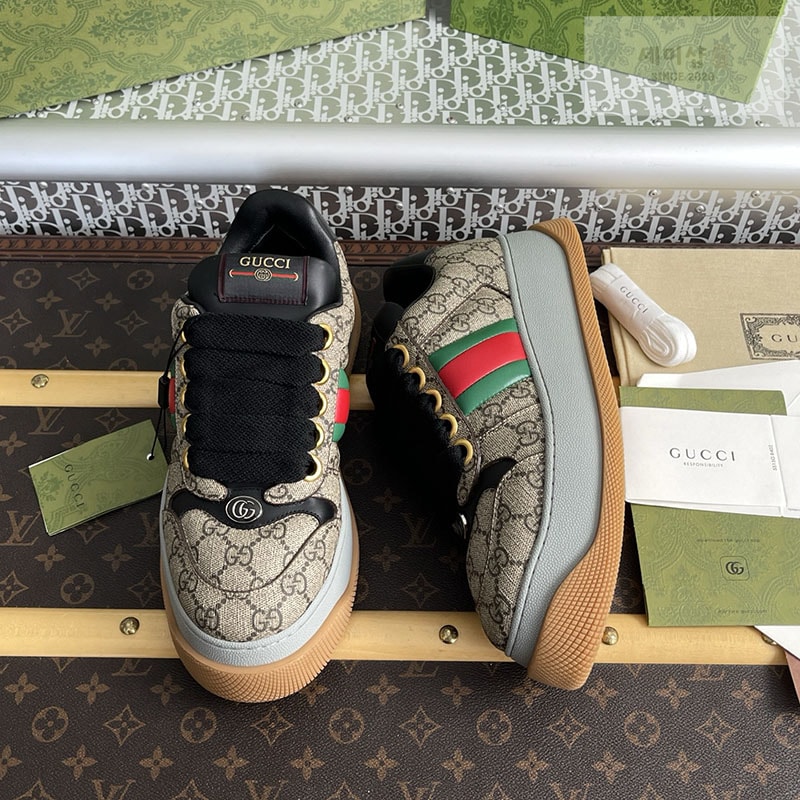 Gucci 구찌 GG 캔버스 스크리너 스니커즈 신발 1번 이미지
