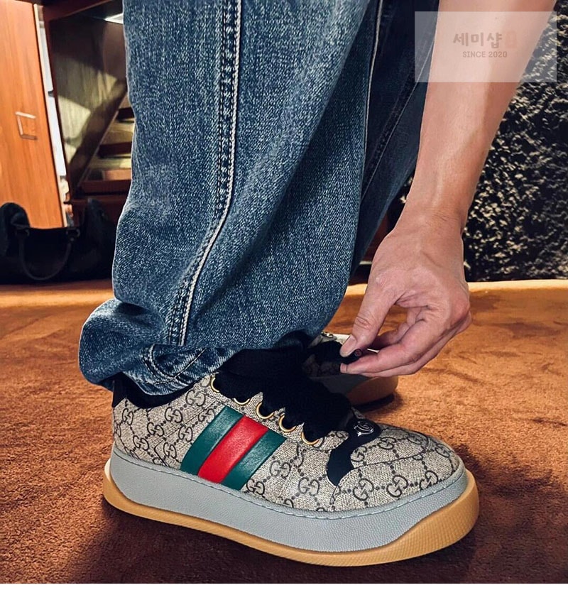 Gucci 구찌 GG 캔버스 스크리너 스니커즈 신발 3번 이미지