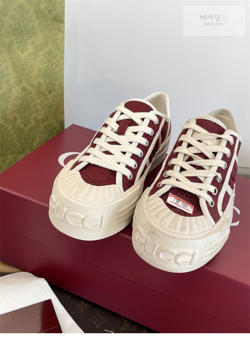Gucci 구찌 GG 캔버스 여성 청키 스니커즈 화이트 신발 16번 이미지