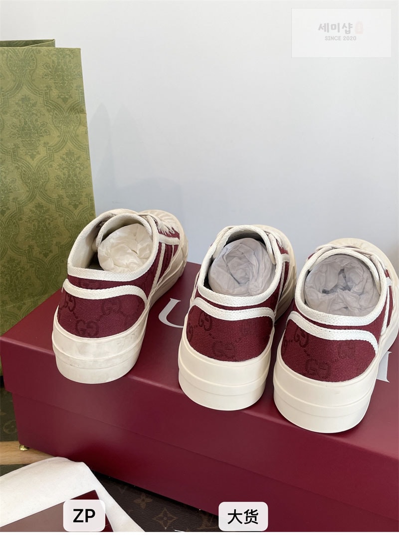 Gucci 구찌 GG 캔버스 여성 청키 스니커즈 화이트 신발 17번 이미지