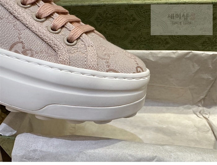 Gucci 구찌 GG 캔버스 1977 테니스 청키 솔 스니커즈 신발 11번 이미지