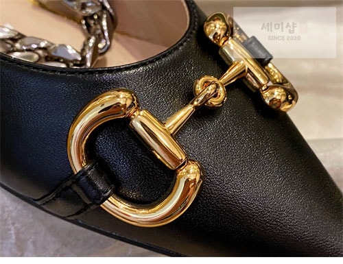 Gucci 구찌 deva 홀스빗 체인 발레리나 레더 플랫 슈즈 신발 13번 이미지