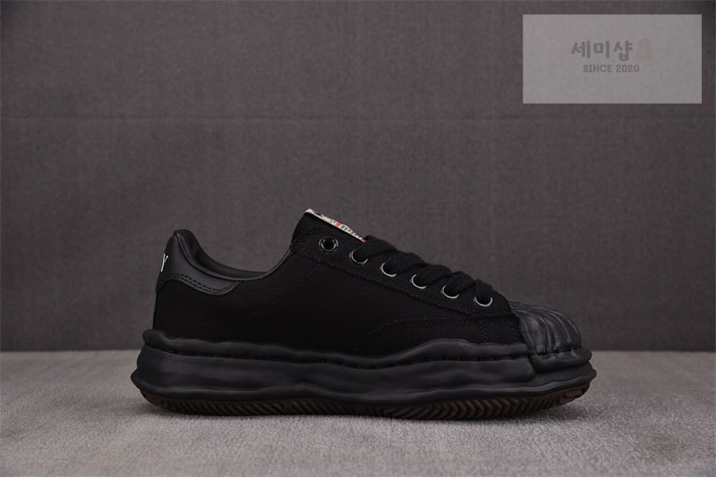 *기타 메종 미하라 야스히로 블레이키 OG 솔 캔버스 로우 스니커즈 블랙 신발 9번 이미지