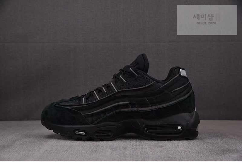 Comme Des Garcons 나이키 x 꼼데가르송 에어맥스 95 블랙 CU8406-001 신발 1번 이미지