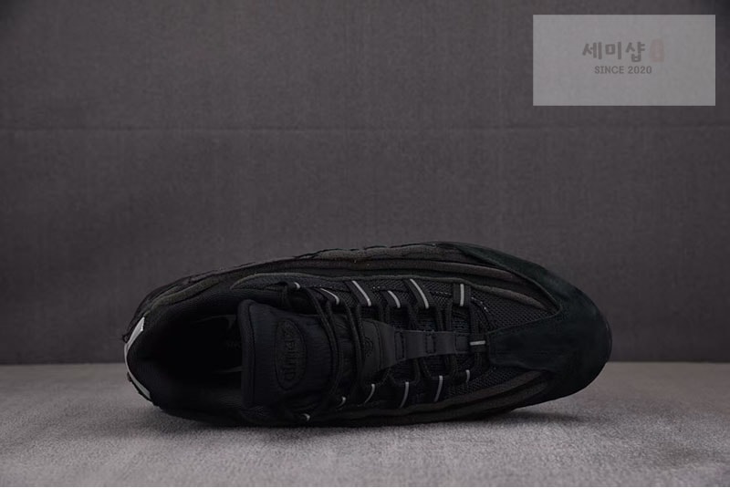 Comme Des Garcons 나이키 x 꼼데가르송 에어맥스 95 블랙 CU8406-001 신발 3번 이미지