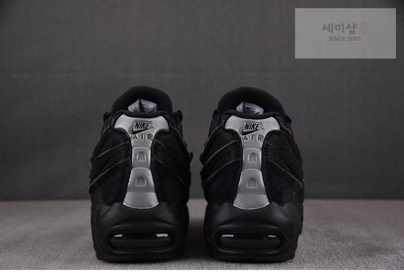 Comme Des Garcons 나이키 x 꼼데가르송 에어맥스 95 블랙 CU8406-001 신발 5번 이미지