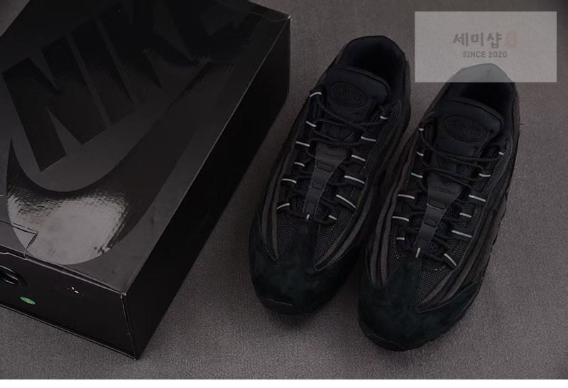 Comme Des Garcons 나이키 x 꼼데가르송 에어맥스 95 블랙 CU8406-001 신발 13번 이미지
