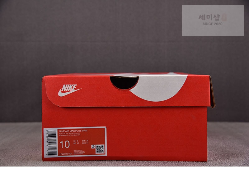 Nike 나이키 에어맥스 플러스 프리미엄 블랙 메탈릭 실버 HQ3029-001 신발 7번 이미지