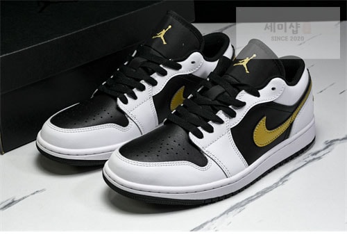 Nike 나이키 에어조던1 로우 메탈릭 골드 553558-172 신발 19번 이미지