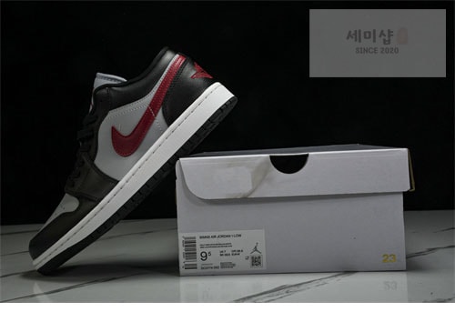 Nike 나이키 에어조던1 로우 울프그레이 짐 레드 DC0774-062 신발 6번 이미지