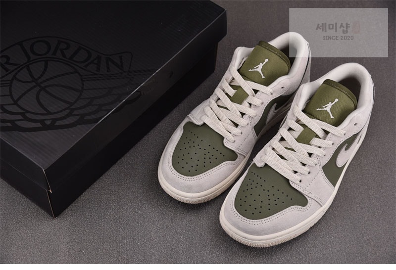 Nike 나이키 에어조던1 로우 SE 미디엄 올리브 HV4089-201 신발 12번 이미지