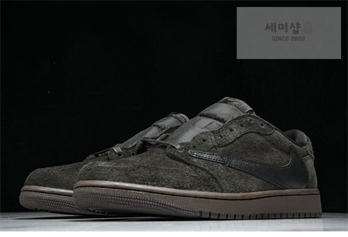 Nike 나이키 에어조던1 x 트래비스 스캇 로우 OG 벨벳 브라운 신발 21번 이미지