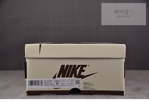 Nike 나이키 에어조던1 x 트래비스 스캇 로우 OG 벨벳 브라운 DM7866-202 신발 7번 이미지