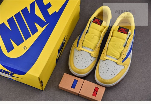 Nike 나이키 에어조던1 x 트레비스 스캇 로우 og 카나리 신발 8번 이미지