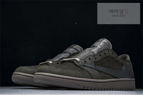 Nike 나이키 에어조던1 x 트레비스 스캇 OG SP “벨벳 브라운” 신발 9번 이미지