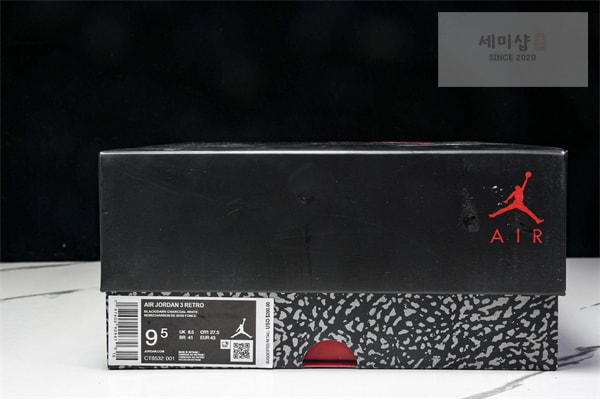Nike 나이키 에어조던3 레트로 “블랙 캣” 신발 26번 이미지