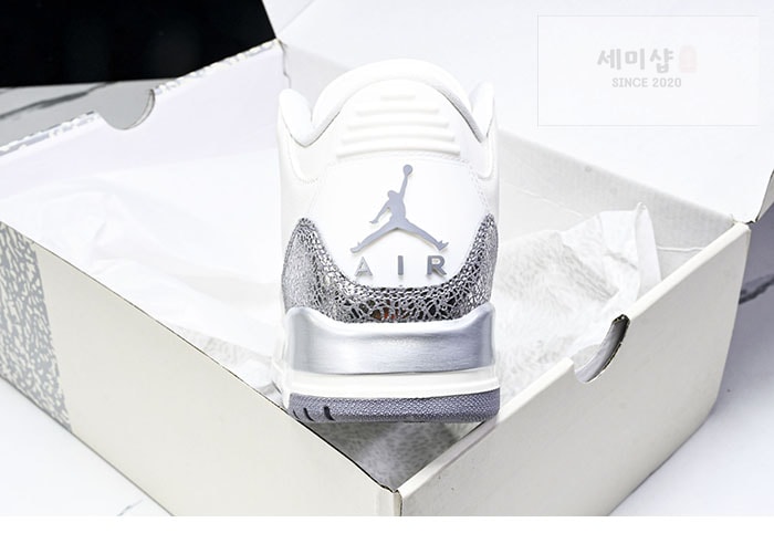 Nike 나이키 에어조던 3 세일 메탈릭 실버 CK9246-100 신발 24번 이미지