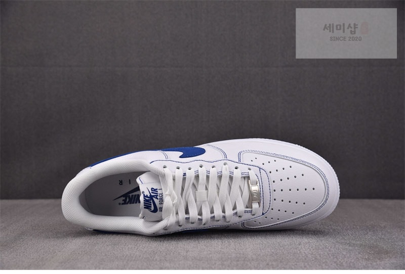 나이키 나이키 에어포스 1 로우 07 LV8 화이트 딥 로얄 블루 HQ2037-100 신발 14번 이미지
