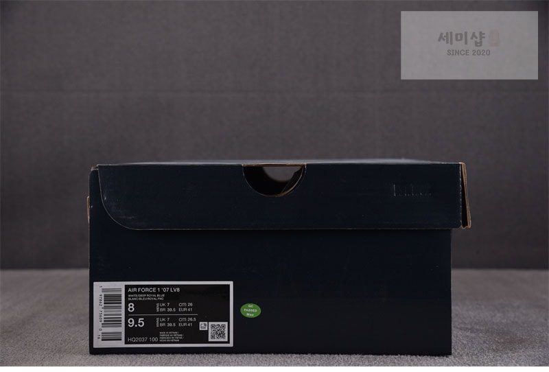 나이키 나이키 에어포스 1 로우 07 LV8 화이트 딥 로얄 블루 HQ2037-100 신발 10번 이미지