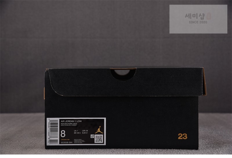 Nike 나이키 에어 조던 1 로우 아이언 그레이/서밋 화이트 553558-044 신발 7번 이미지